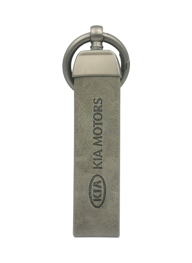 KIA Car Key Chain Super Finish Metal Ring 9cm PU Leather Strap Keychain Home Key Chain 1 Pcs - Image 2