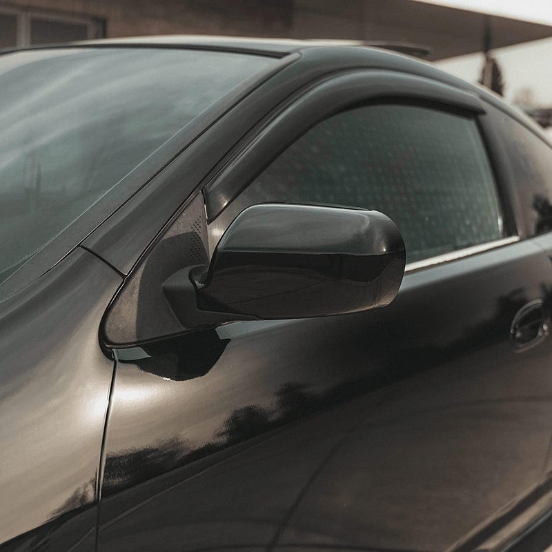 WISDOM Vinyl Wrap Black Glossy Sheet for Car & Bike Self Adhesive Wrap Sticker and Decal Roll Film for Auto Vehicle Motorcycle 12x100 Inches - Image 2