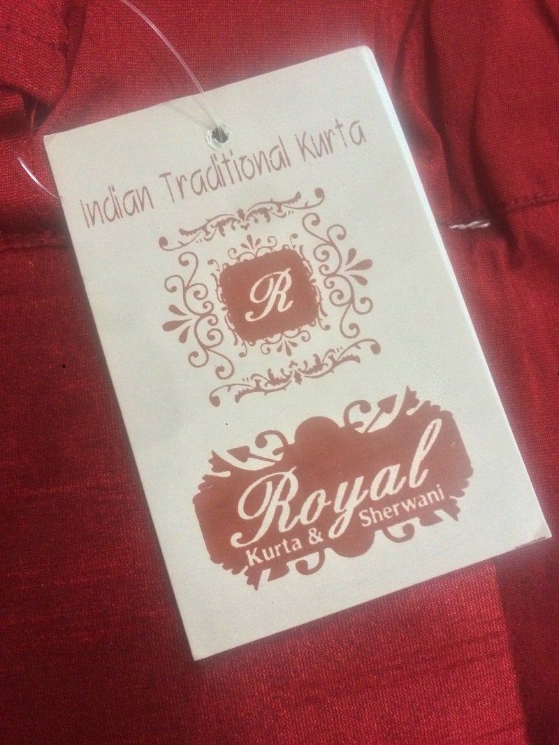 Royal Kurta Men's Art Silk Fine Quality Ready to Wear Free Size Dhoti Pant's Purple - Image 4