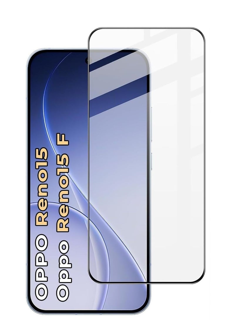 Deer Oppo Reno 15 / Oppo Reno 15F ESD Anti Static 9H Premium Tempered Glass Screen Protector With Black Frame - Image 1