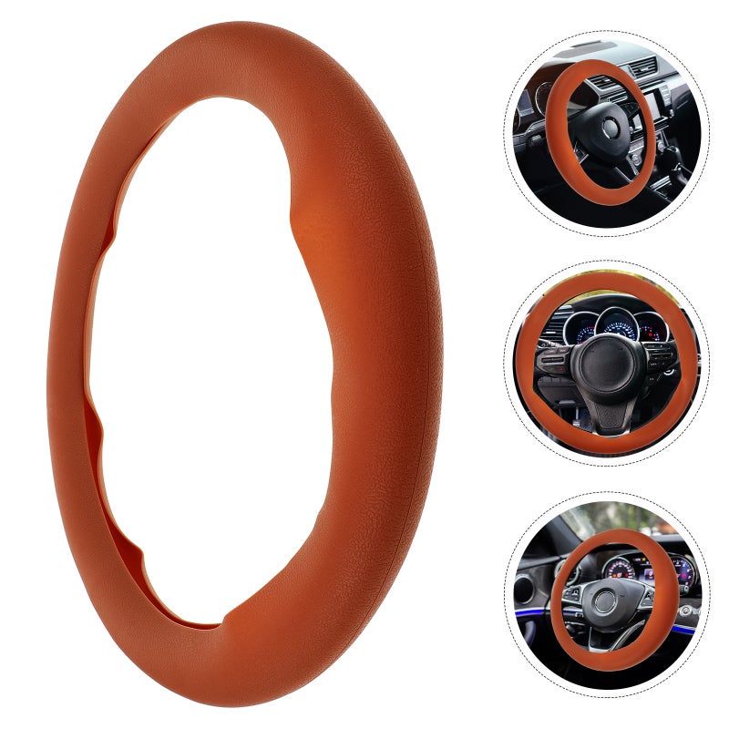 2pcs Car Steering Wheel Decorative Car Wheel Anti-skid Steering Wheel Protector - Image 2