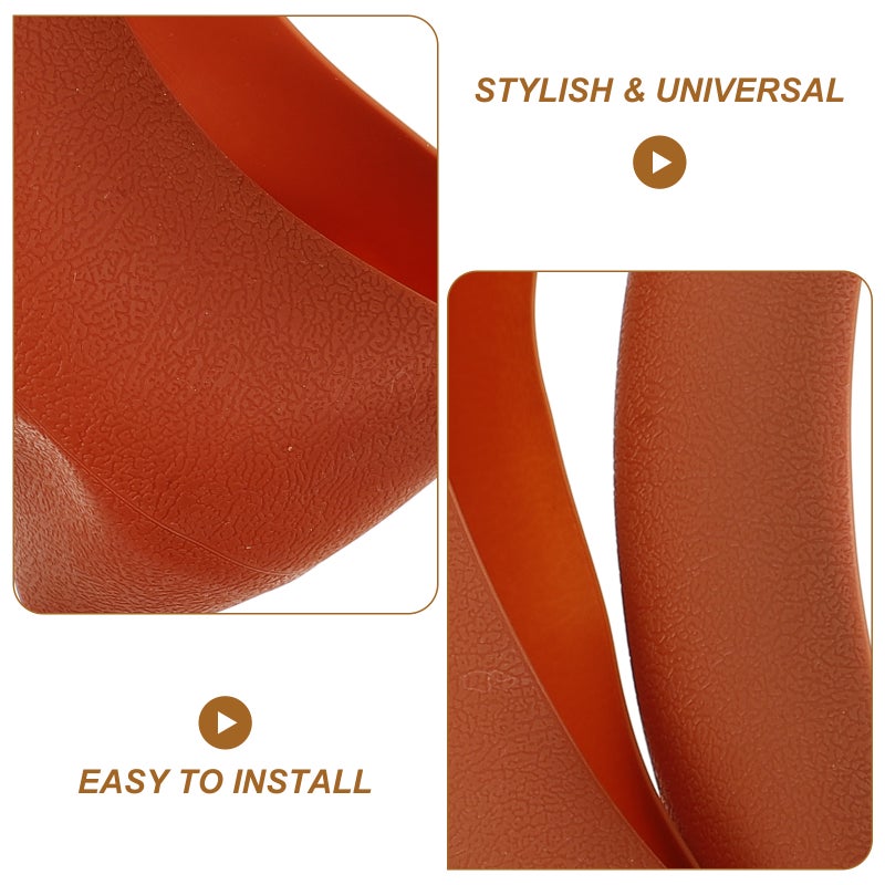 2pcs Car Steering Wheel Decorative Car Wheel Anti-skid Steering Wheel Protector - Image 5