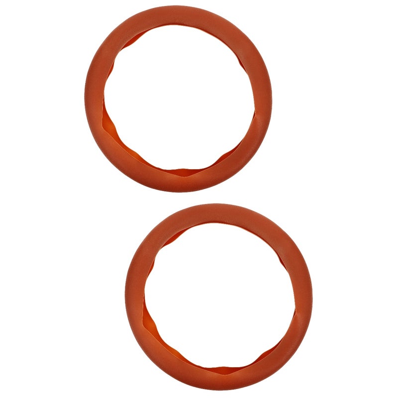2pcs Car Steering Wheel Decorative Car Wheel Anti-skid Steering Wheel Protector - Image 1