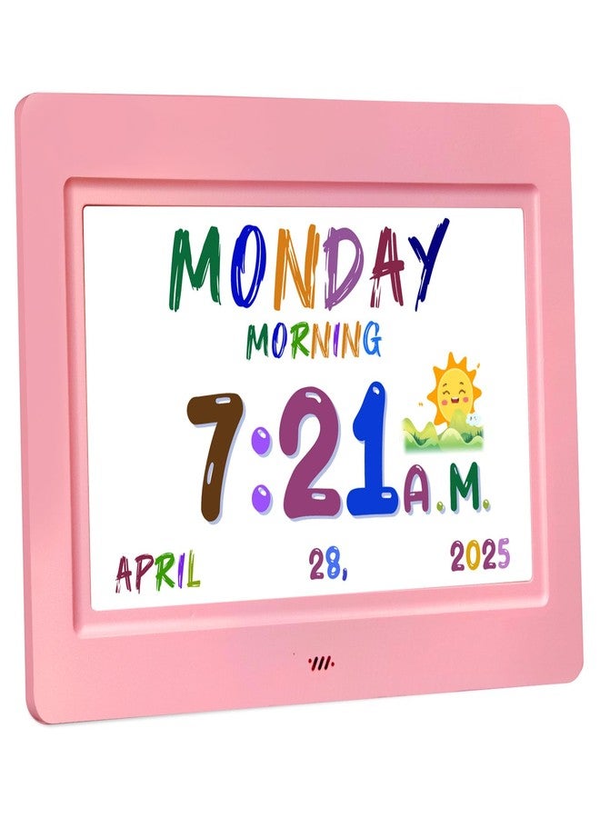 SSYA Digital Calendar, Kids Digital Clock, 20 Alarms Custom Reminders, Auto DST, Large Clear Display, Alarm Clocks for Bedrooms & Kids, Easy to Use for Kids. (Pike, 7 inch) - Image 1