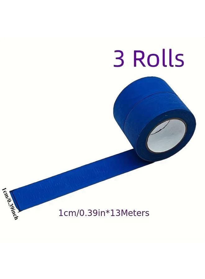 Blue Painter Masking Tape 3 Rolls Multi Surface 0 39 0 79 Inches x 13 Meters - Image 3
