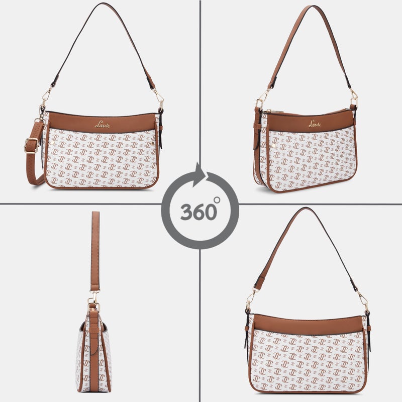 Lavie Woman's Cosmo Hobo Handbag(WHITE) - Image 4