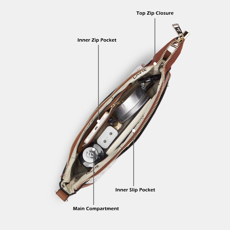 Lavie Woman's Cosmo Hobo Handbag(WHITE) - Image 3