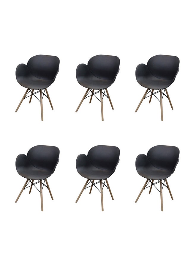 JILPHAR FURNITURE Jilphar Furniture Fiber Plastic Dining Chair  1271A set of 6pcs 
