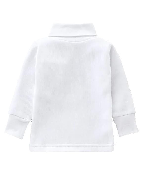 U Care UCARE Kids Boys & Girl's Full Sleeves High Neck Thermal Top | Thermal Vest for Girls & Boys (in, Age, 7 Years, 8 Years, Regular, Off-White) - Image 2