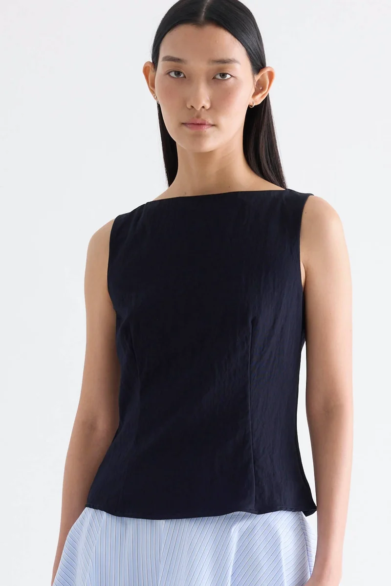 ذا اديتورز ماركت Afina Boat-Neck Top