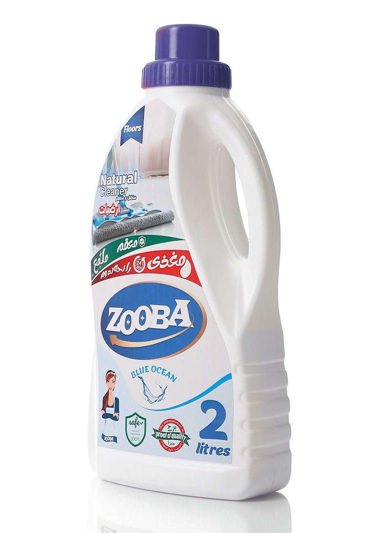 زوبا 2 لتر منظف ومعقم طبيعي للأرضيات - نسيم البحر - Image 2