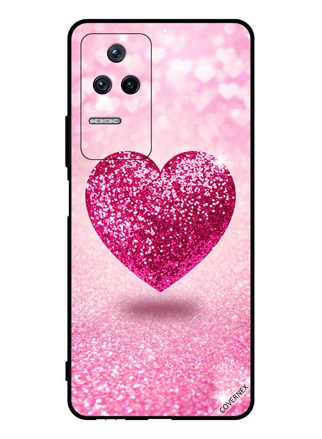 Covernex Protective Case Cover For Xiaomi Poco F4 5G Soft Glitter Heart - Image 1