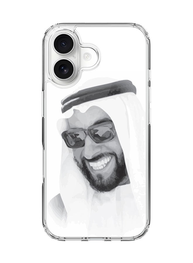 Stylizedd Classic Clear MagSafe Case for iPhone 17 , Hybrid Soft Case Flexible Edges Anti Drop TPU PC Gel Thin Transparent Cover [ Designed for iPhone 17 ] - Zayed, Our Father - Image 1