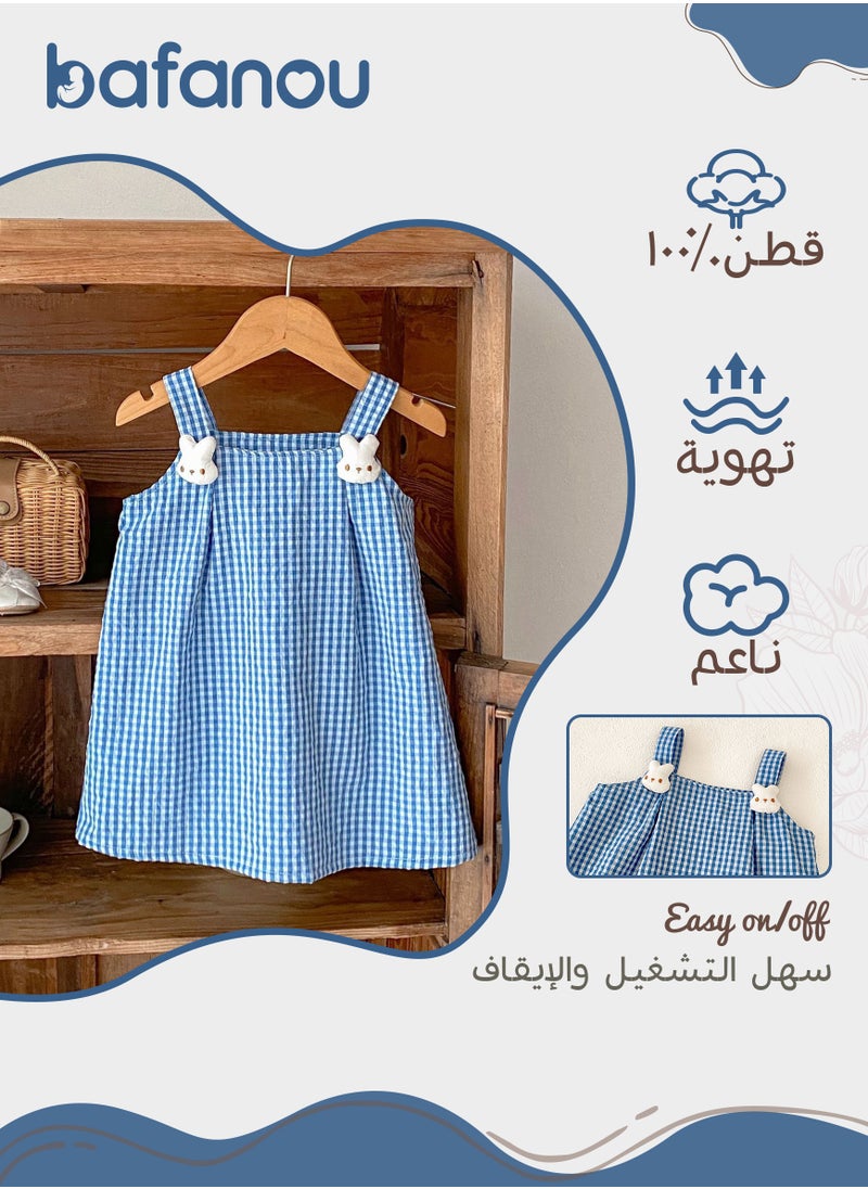 Bafanou Bafanou Baby Girls Casual Dresses | 0-36 Months Newborn Summer Outfits | Breathable Cartoon Printed Clothing  - Image 2