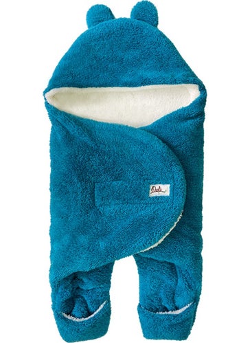 Owli Baby Winter Outer Swaddle Blanket 0-6 Months Turquoise  - Image 1