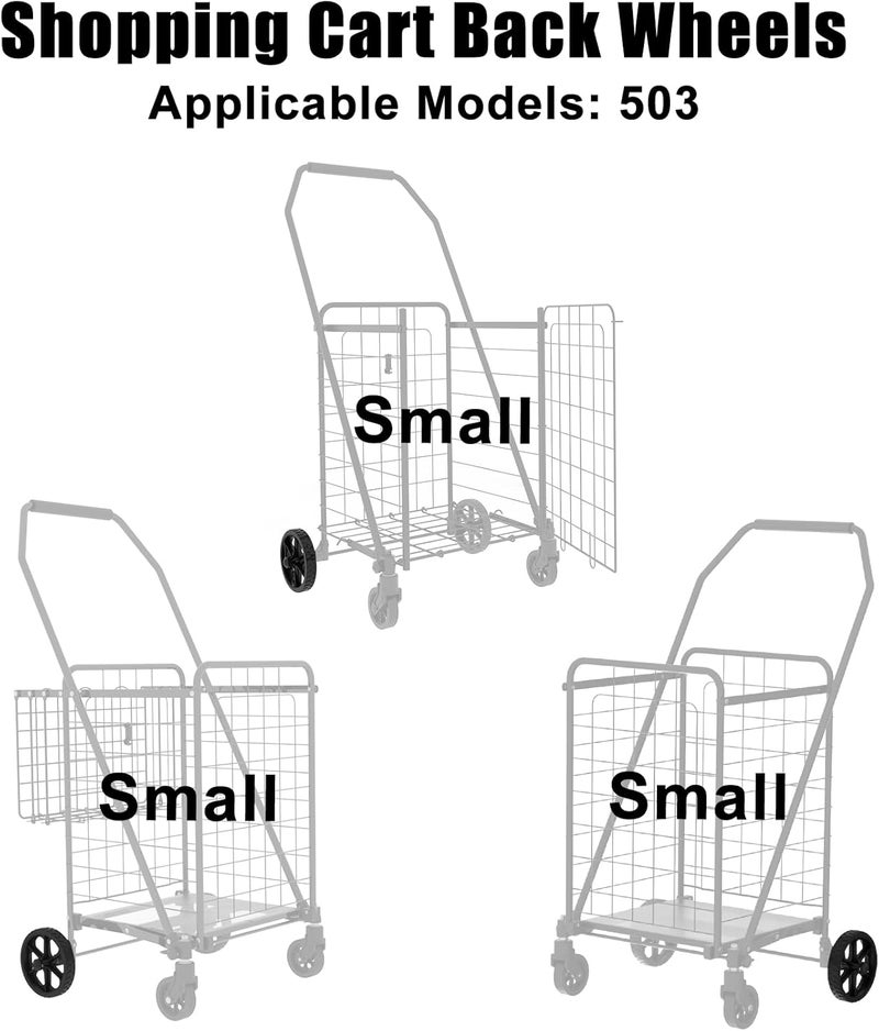عجلات خلفية لعربة التسوق 503-6-7-9 - Image 3
