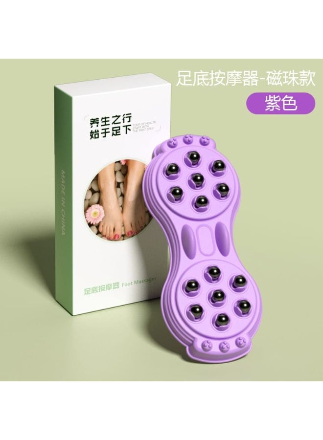 مدلك ومحفز عضلات القدم اليدوي بكرات دوارة - أداة تدليك وتخفيف التوتر ومنعش للدورة الدموية - متعدد الألوان - Image 3