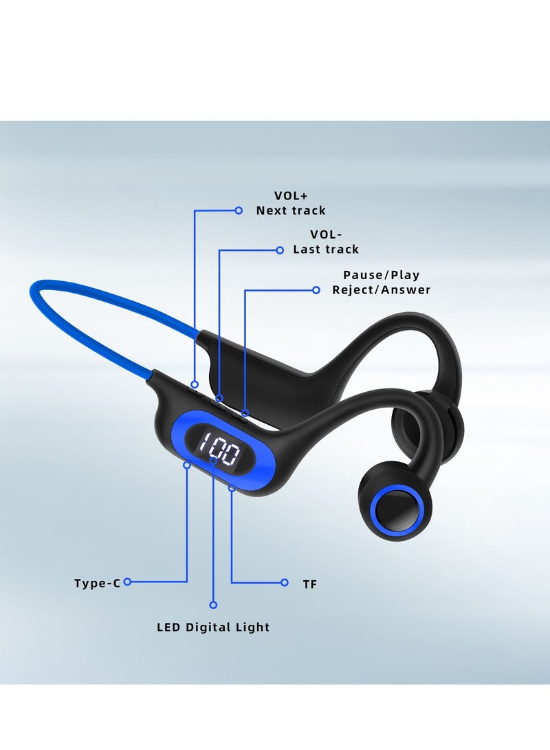 GULFLINK Bone Conduction Bluetooth Sports Headset for Outdoor 300mah Black - Image 5