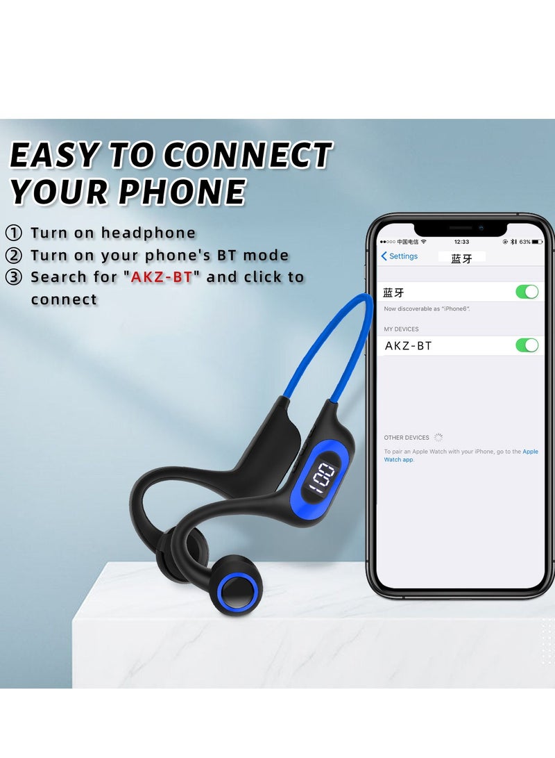 GULFLINK Bone Conduction Bluetooth Sports Headset for Outdoor 300mah Black - Image 2