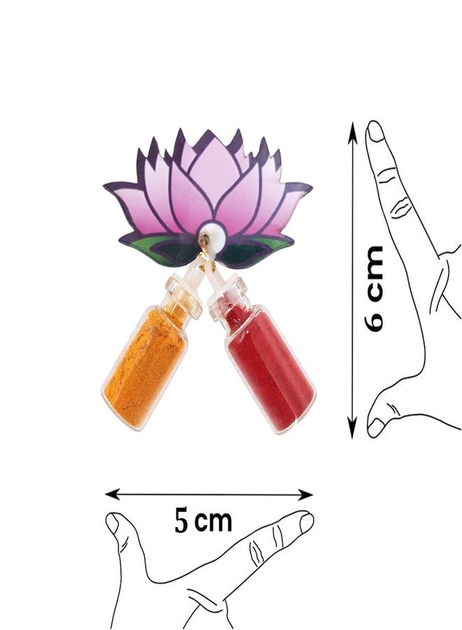 Natali Traders Return Gifts Lotus Haldi Kumkum for Puja Function Bulk Pack of 31 Wedding, Satyanarayan, Varalakshmi Pooja for Women, Ladies, House Warming Ceremony, Baby Shower - Image 3