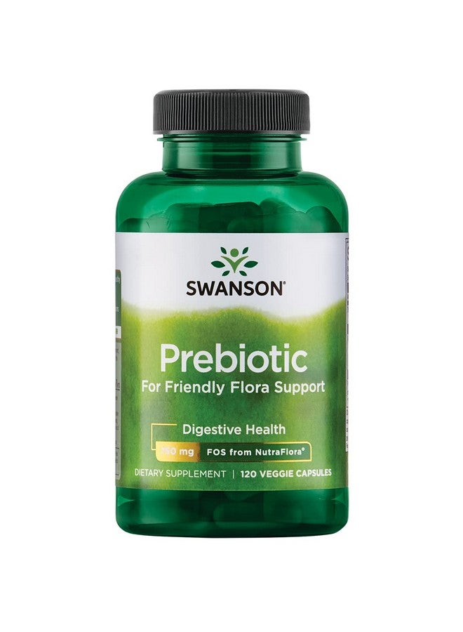 SWANSON Prebiotic Capsules Promotes Friendly Flora Support & Overall Digestive Health Prebiotic Fiber Promoting Gut Health & Immune Health Support (120 Veggie Capsules 750Mg Each) 1 Pack - Image 2