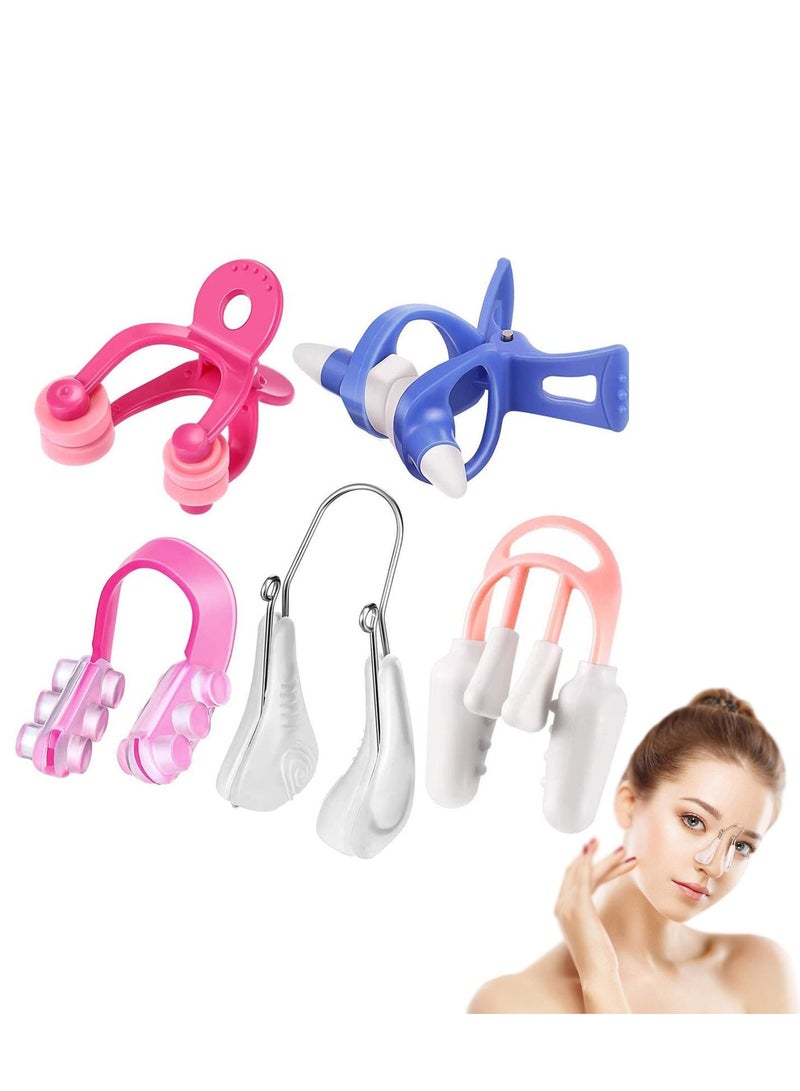 NIBEMINENT Nose Shaper Clip Up Lifting Shaping Shapers Silicone Clamp Straighteners for Natural up Slimmer 5 Pieces Women - Image 1