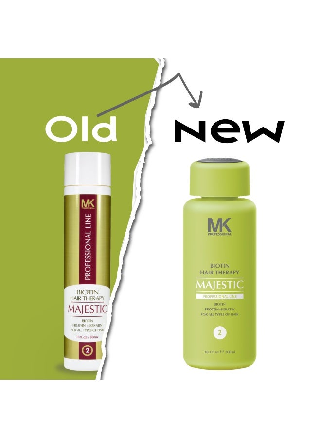 MAJESTIC MK PROFESSIONAL Biotin Hair Straightening Therapy complete 300ml kit of 5 - Image 4