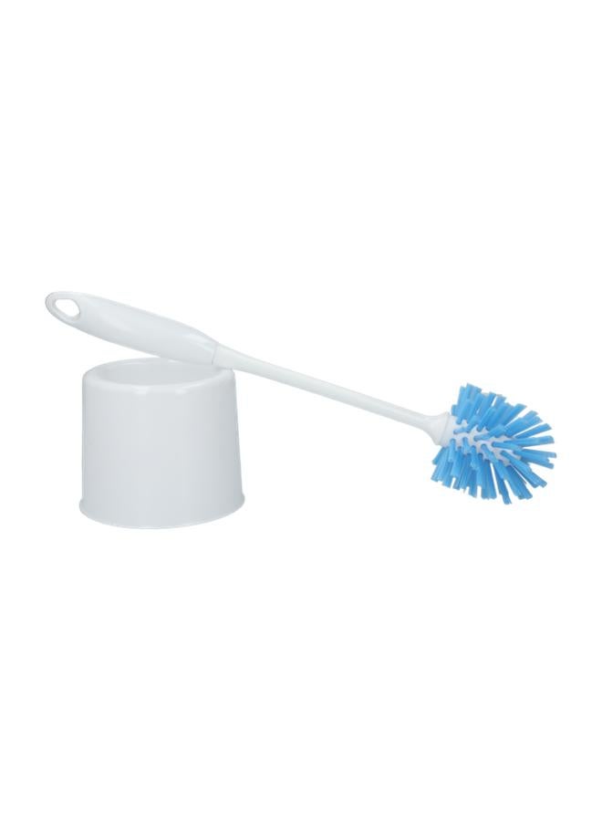 Vileda Power Eco Toilet Brush With Holder White And Blue - Image 2