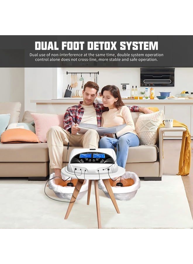 Vitaciti Dual Ionic Detox Foot Bath Machine Digital LCD Display Spa Chi Cleanse Cell Detoxification Negative Hydrogen Machine with Black Aluminum Box, Two Arrays Holiday Gift - Image 3