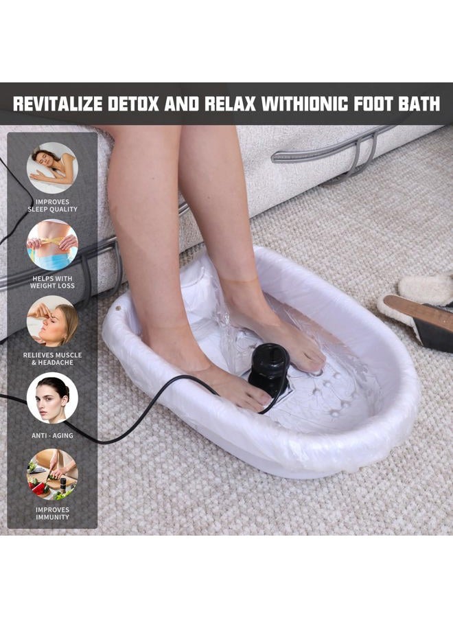 Vitaciti Dual Ionic Detox Foot Bath Machine Digital LCD Display Spa Chi Cleanse Cell Detoxification Negative Hydrogen Machine with Black Aluminum Box, Two Arrays Holiday Gift - Image 5