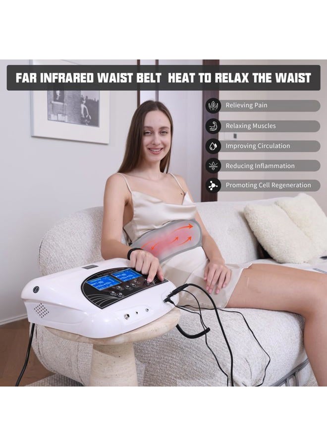 Vitaciti Dual Ionic Detox Foot Bath Machine Digital LCD Display Spa Chi Cleanse Cell Detoxification Negative Hydrogen Machine with Black Aluminum Box, Two Arrays Holiday Gift - Image 2