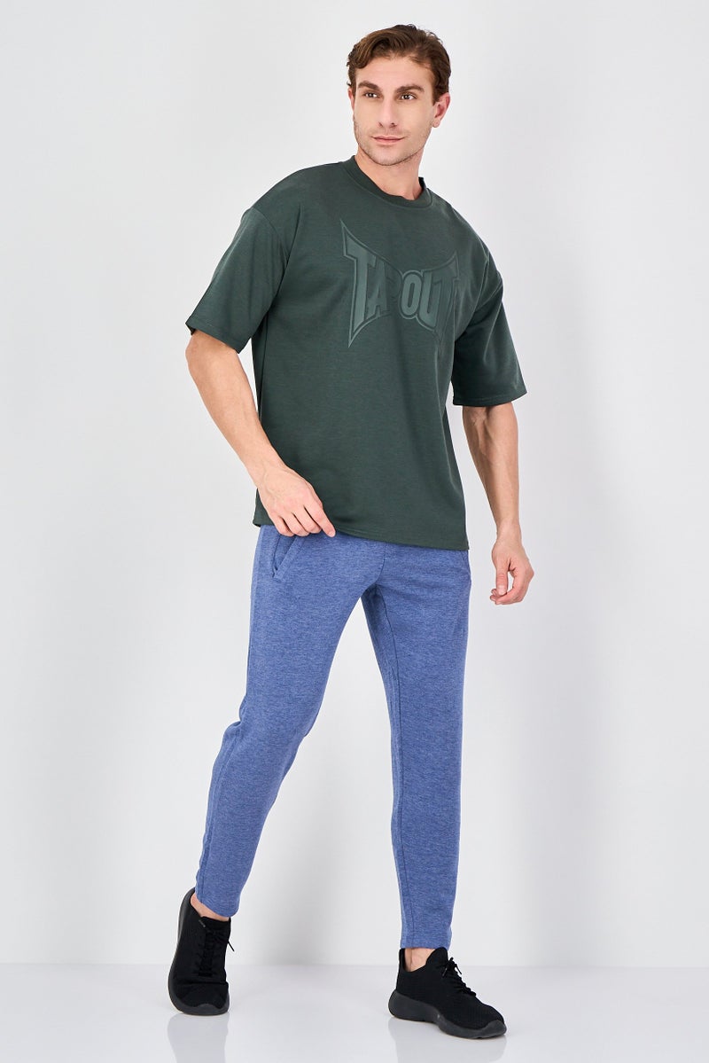 TapouT Men Sportswear Fit Short Sleeve Outdoor T-Shirt, Dark Green - Image 4