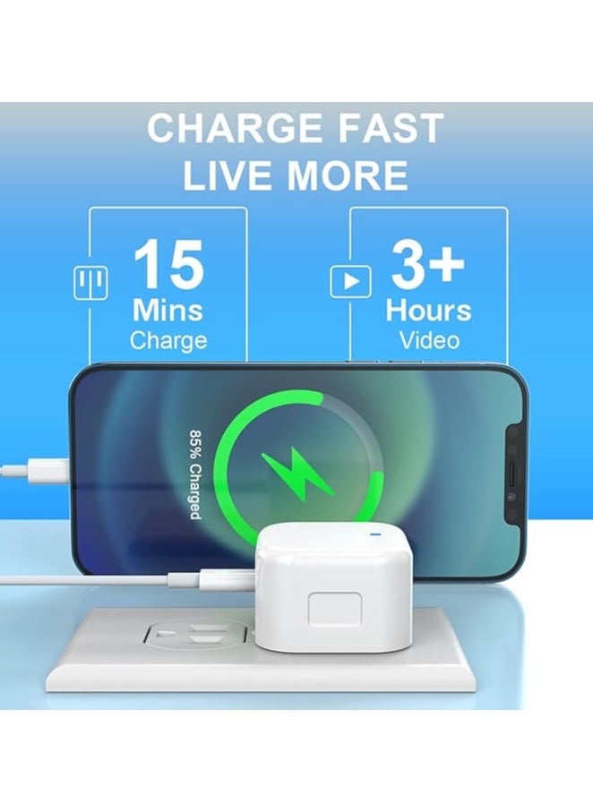 Generic - 20W USB-C Power Adapter & Lightning Cable [Apple MFi Certified] Lightning Cable 3.3FT/1M and 20W IPhone Charger Plug Compatible with iPhone 12/SE/11/Xs/Max/XR/X/8/8 Plus - Image 1