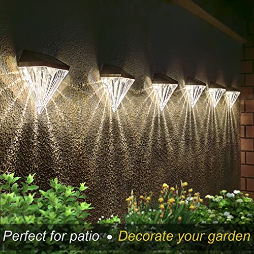 BRIGATTES Solar Powered Outdoor Light, Solar Deck Lights Outdoor, Solar Step LED Waterproof Lighting for Outdoor Deck, Weatherproof LED Deck Lights Solar Powered Outdoor Lights (Warm White)-2 - Image 5