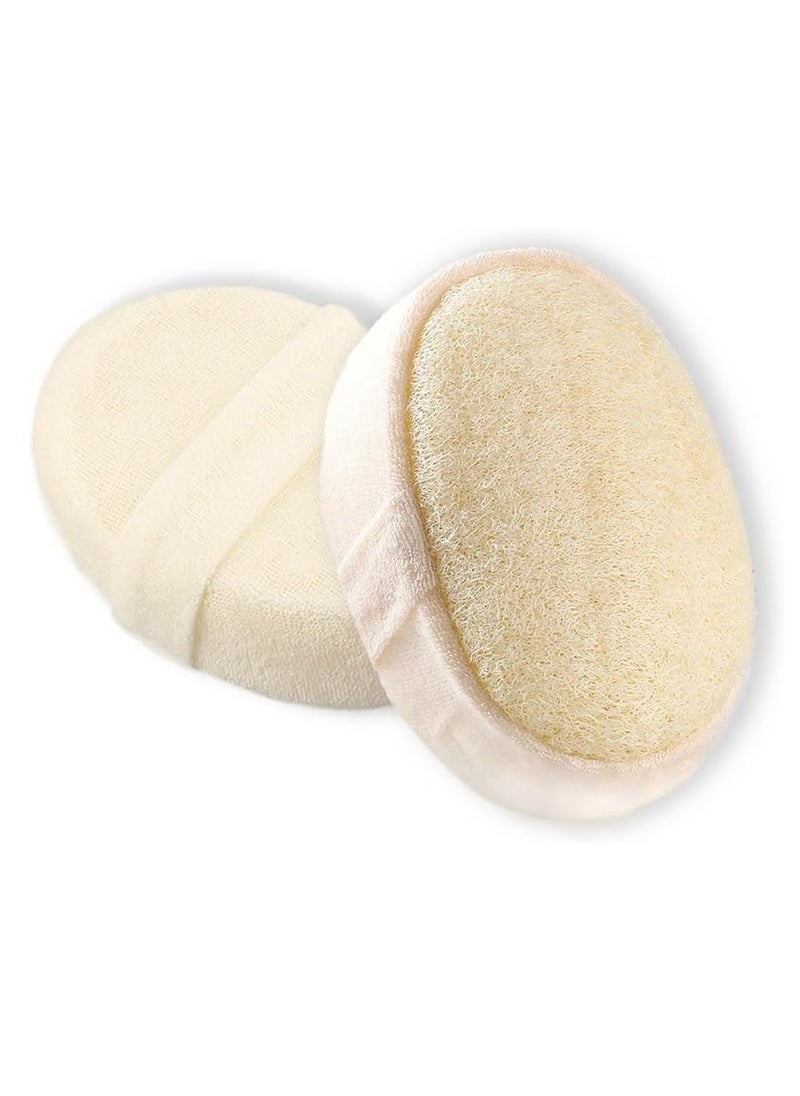 Oasisgalore - 2Pack Loofah Shower Sponge Exfoliating Body Scrubber Spa-Grade Skin Care for Men or Women Shower - Image 1