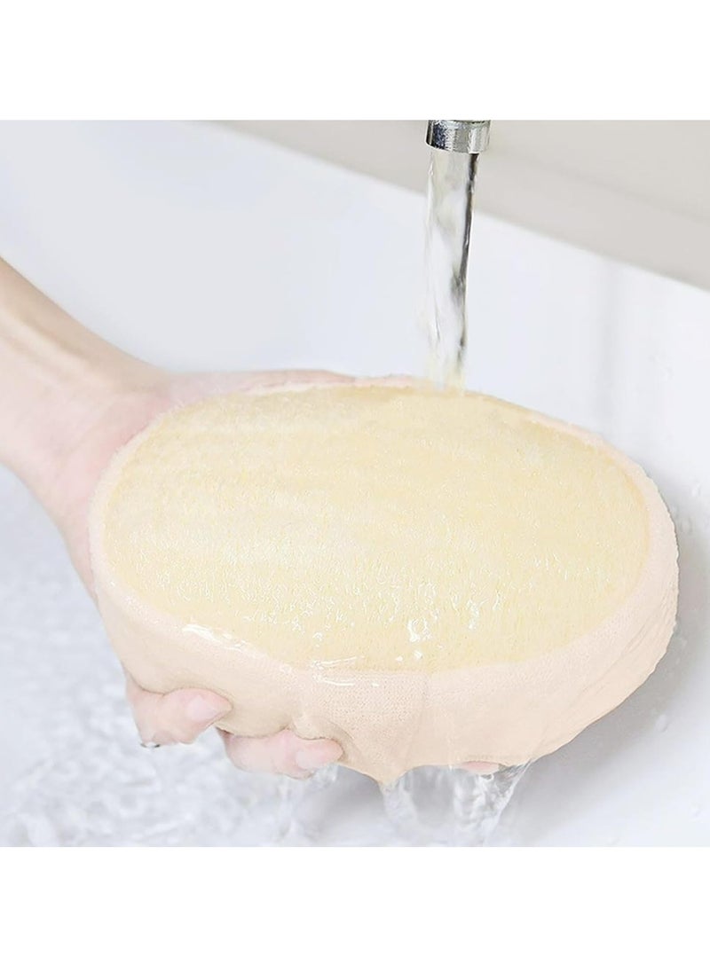Oasisgalore - 2Pack Loofah Shower Sponge Exfoliating Body Scrubber Spa-Grade Skin Care for Men or Women Shower - Image 1