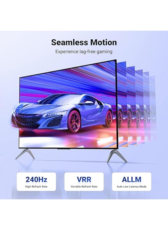 HDMI 2.1 Ultra HD Cable 5M – High-Speed 48Gbps Braided HDMI Cord for 8K@60Hz, eARC, HDR, Dolby Vision, Compatible with PS5, Xbox, Switch, MacBook, TV, Projector - Image 5