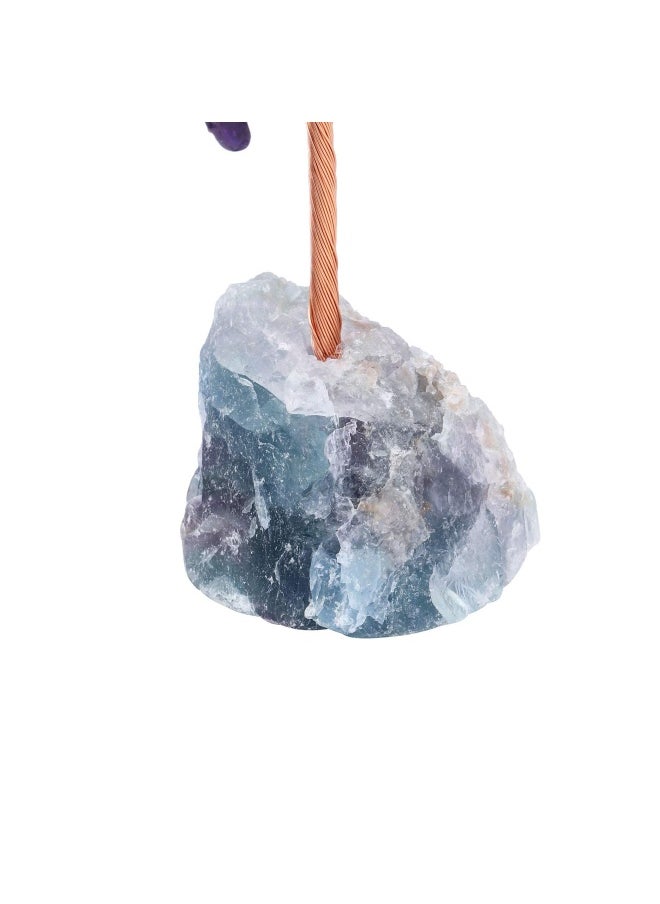 Jovivi Natural Amethyst Crystal Tree Raw Healing Crystals Fluorite Base Bonsai Money Tree For Home Office Table Decor Wealth And Luck  - Image 5