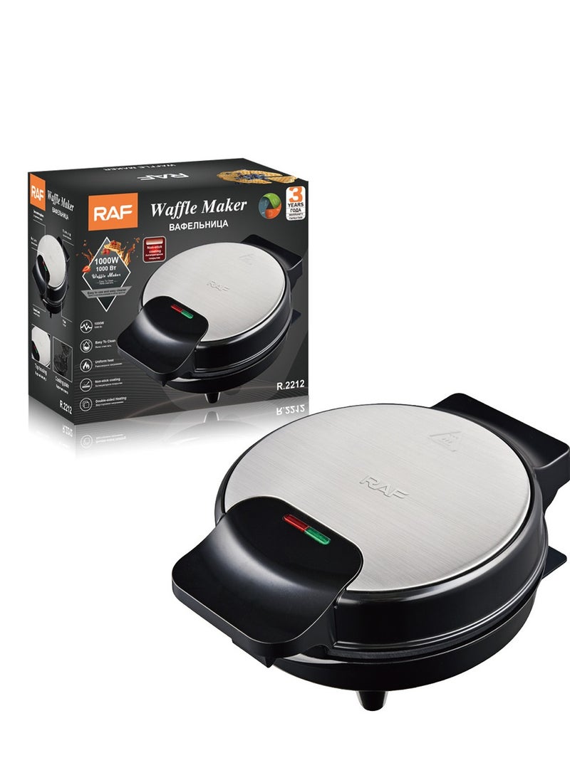 RAF - Electric Heart Waffle Maker,1000W Waffle Machine,Non Stick Plates & Adjustable Temperature Control,Double-Sided Heating Makes 5 Heart Shaped Waffles,R.2212 - Image 1