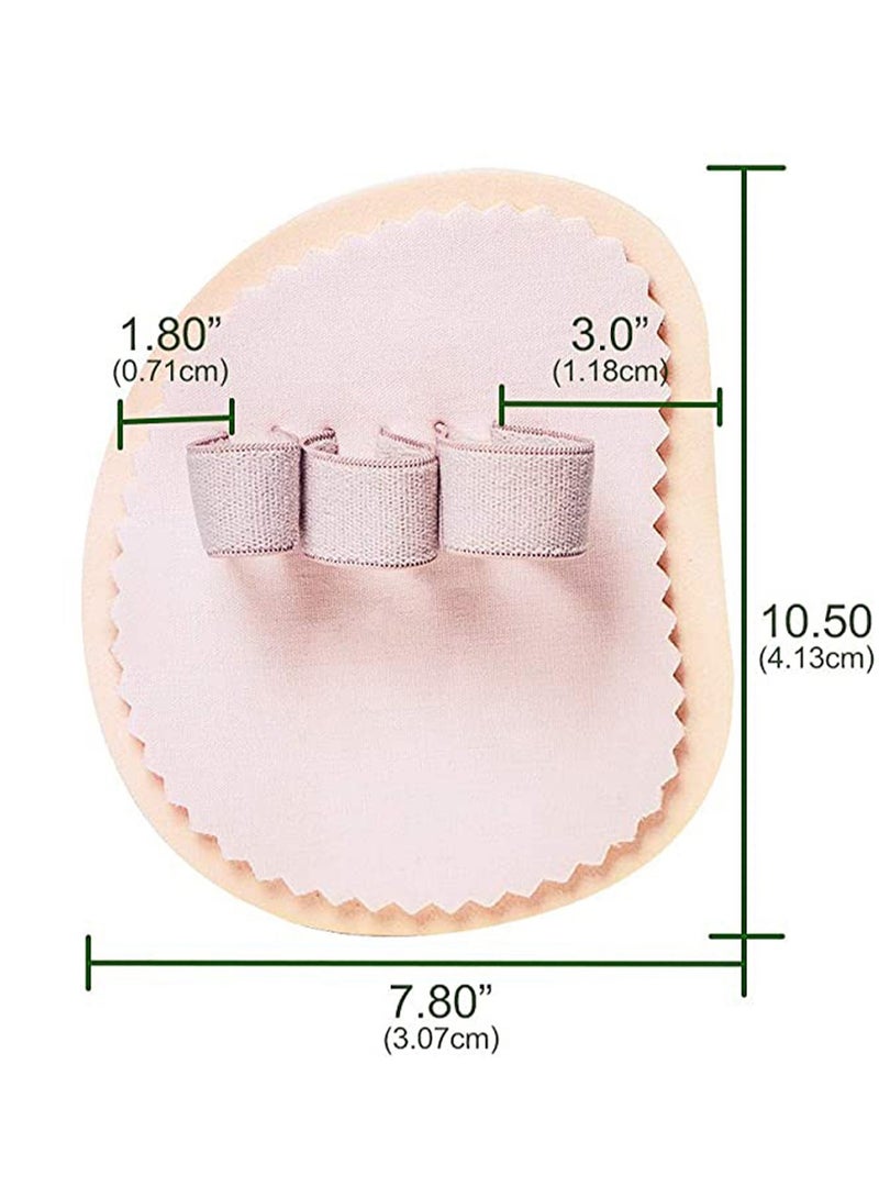 KASTWAVE Foam Toe Corrector, 2 Pcs Straighten Bent Toes Ball of Foot Cushion Triple Foam Toe Big Little Thumb Separator for Claw Toe Mallet Toe Contracted Toe and Cured Toes Splint Straightener - Image 5