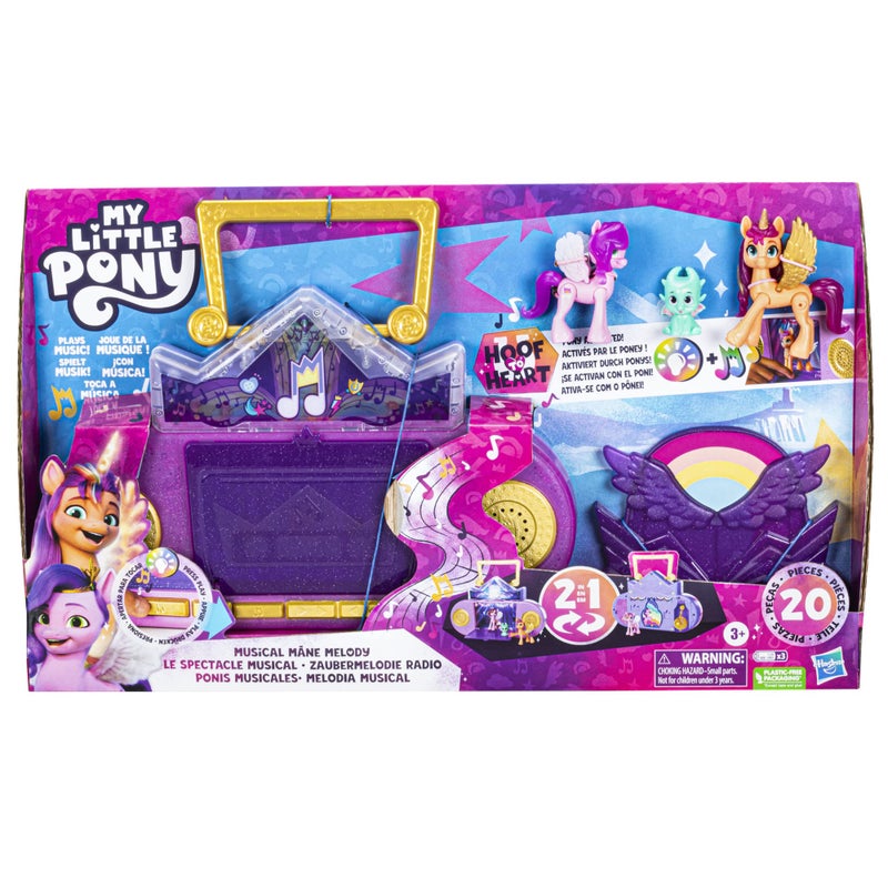 My Little Pony Toys: Make Your Mark Musical Mane Melody, 3 Hoof to Heart Figures, Doll Playsets and Interactive Toys for 5 Year Old Girls and Boys and Up, Lights & Sounds - Image 2