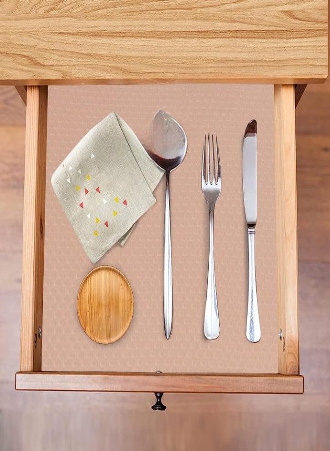 Mopak Decor موباك ديكور متعدد الأغراض بنقاط إيفا - مقاس 45 سم × 300 سم، قوي للغاية ومضاد للانزلاق، مناسب للحمام والمطبخ وخزائن الأدراج والأرفف، كما يمكن استخدامه كبطانة للثلاجة أو الطاولة - ب (نقاط إيفا بيضاء) - Image 1