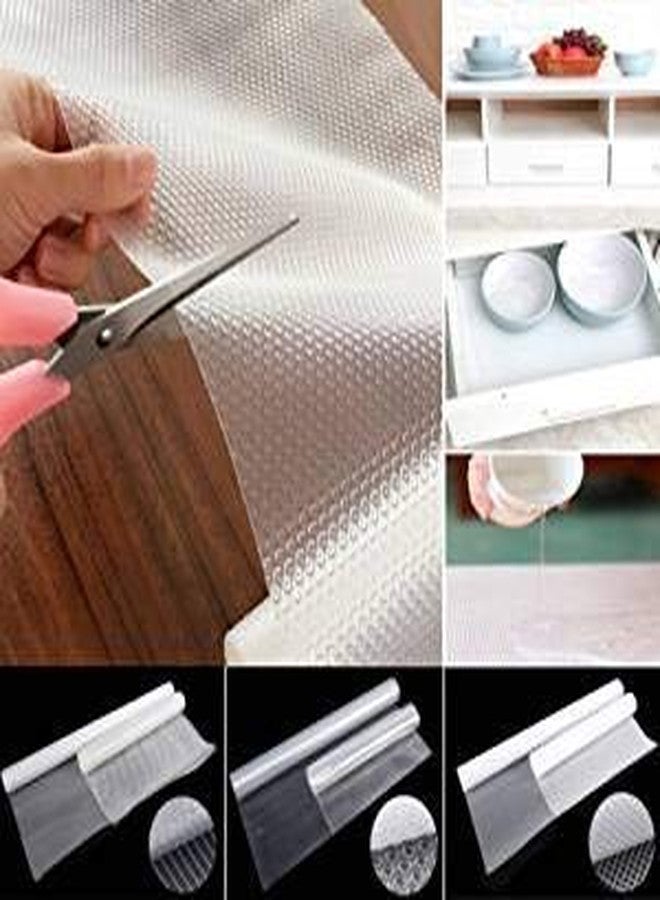Mopak Decor موباك ديكور متعدد الأغراض بنقاط إيفا - مقاس 45 سم × 300 سم، قوي للغاية ومضاد للانزلاق، مناسب للحمام والمطبخ وخزائن الأدراج والأرفف، كما يمكن استخدامه كبطانة للثلاجة أو الطاولة - ب (نقاط إيفا بيضاء) - Image 3