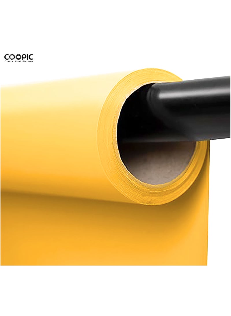 COOPIC 1.35M X 11M Light Yellow Color Background Backdrop Paper for Photo Studio Portrait Seamless Collapsible Photography Background Backdrop Classic Fashion for Studio Professional Photographer - Image 3