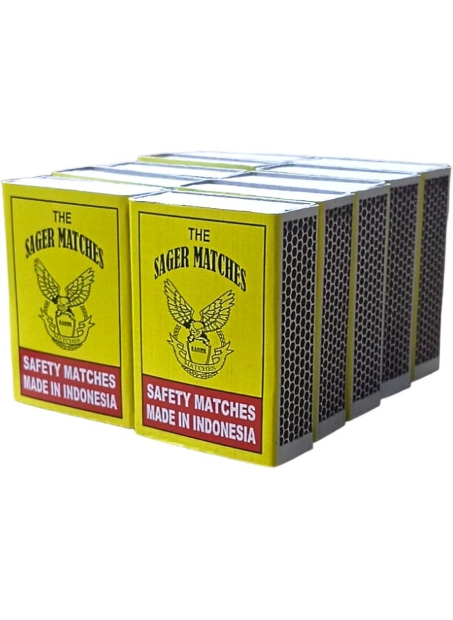 ALSAQER The Saqer Safety Match Box Small | Matches (Pack of 10 Pcs)  - Image 1