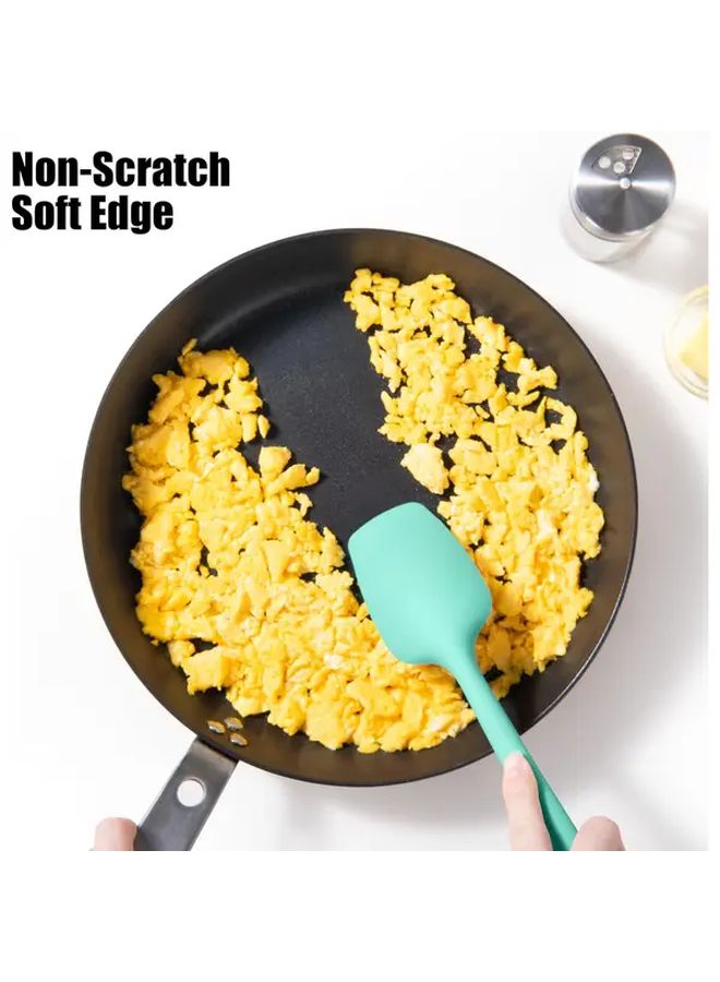 4Pcs Yellow Silicone Spatula Set Heat Resistant BPA Free Scraper For Baking Cooking - Image 2