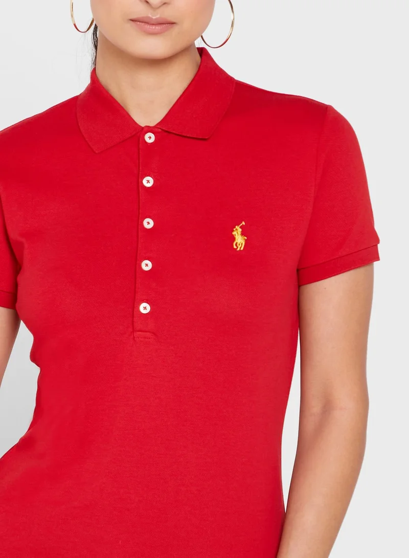 POLO RALPH LAUREN Button Detail Polo Shirt