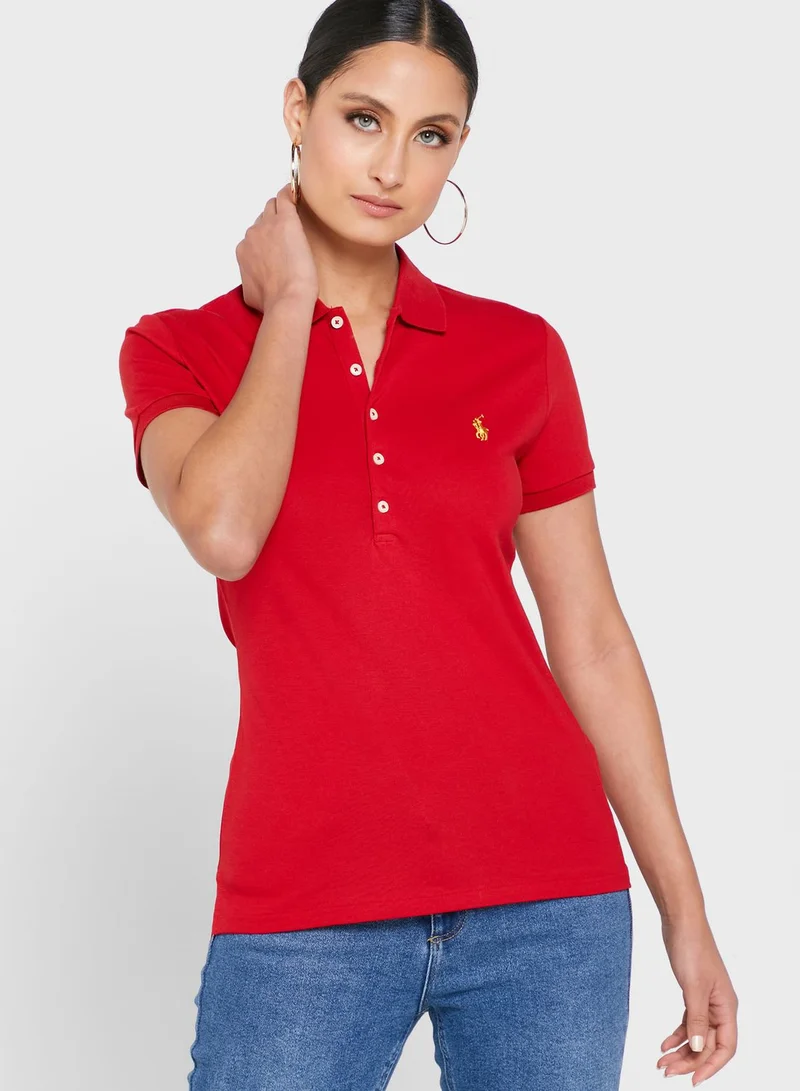 POLO RALPH LAUREN Button Detail Polo Shirt