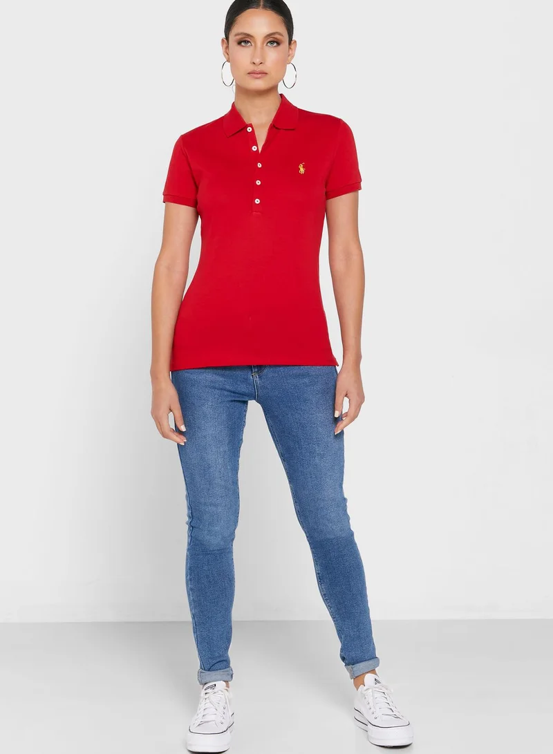 POLO RALPH LAUREN Button Detail Polo Shirt