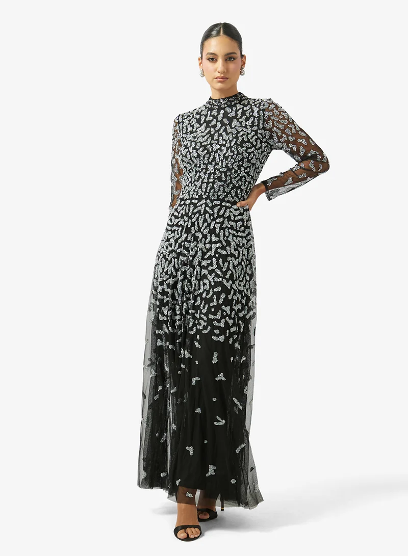 Embellished Evening Gown